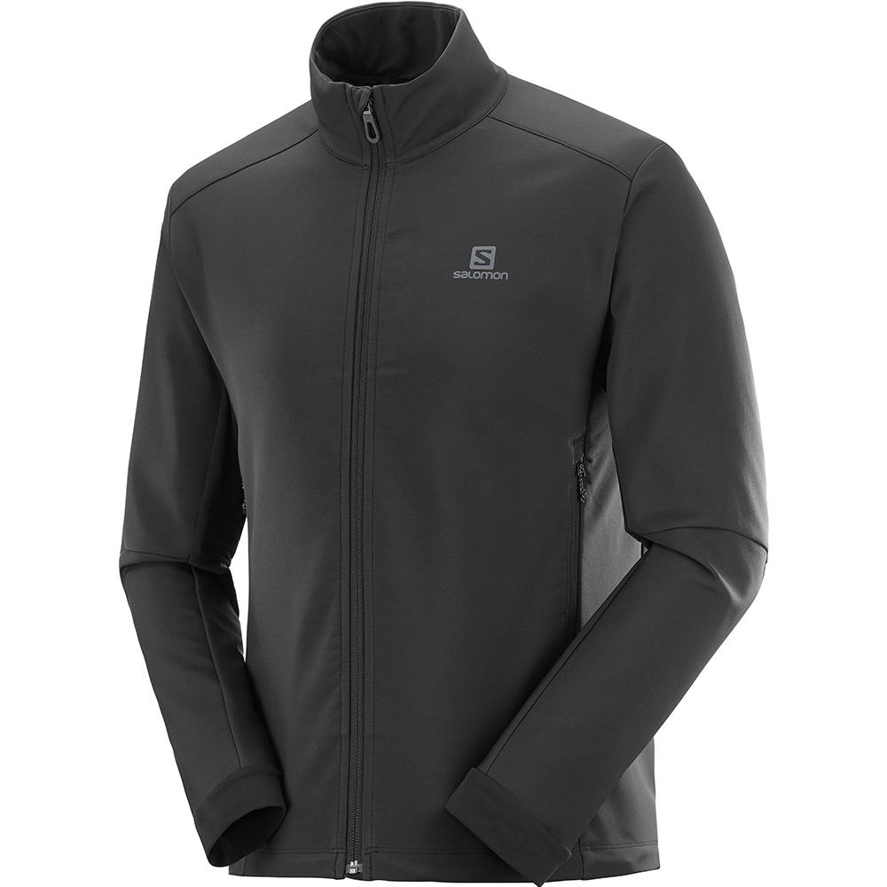 Chaquetas Salomon Hombre Negras - Salomon Argentina AGILE SOFTSHELL JKT M,931807-JND